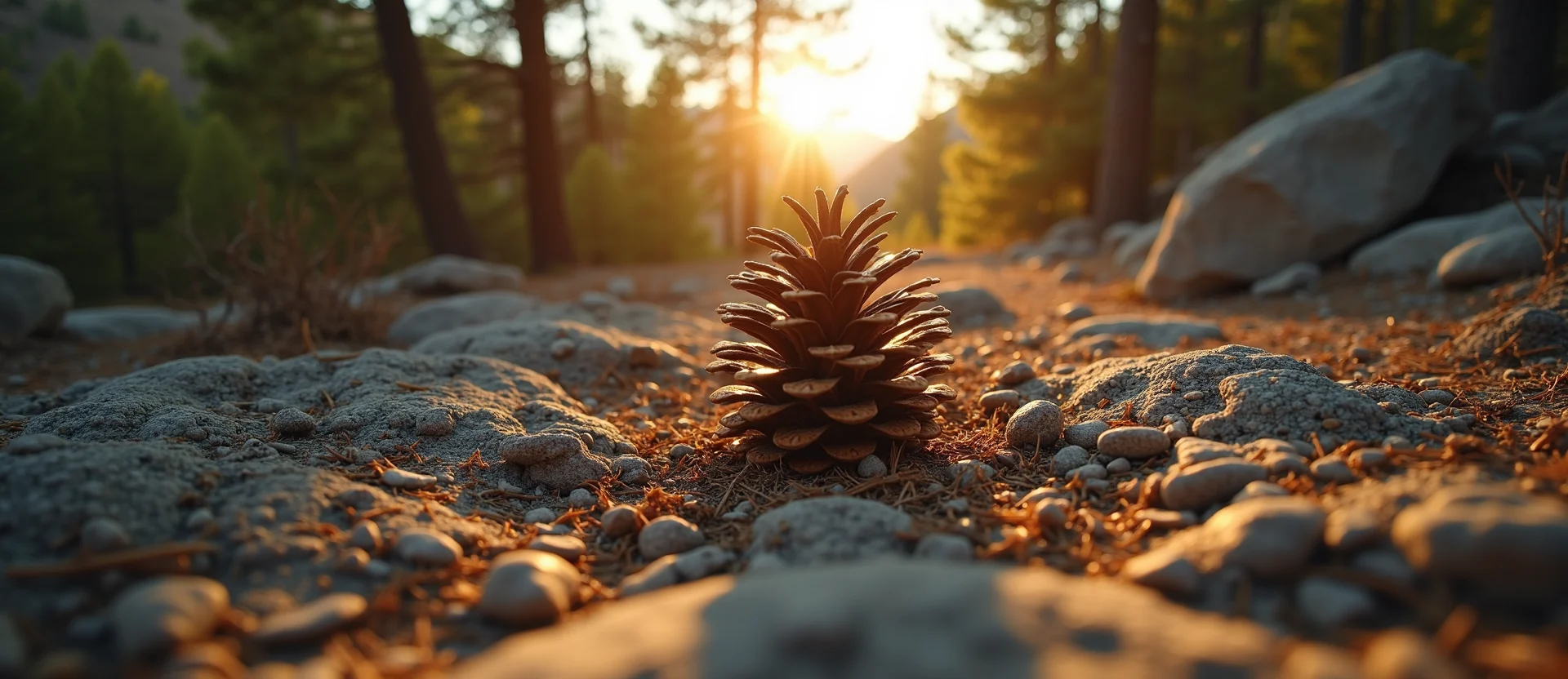 Symbolizing Seed/New Beginning: A local Mountain Mahogany opening pine cone. - AI Generated