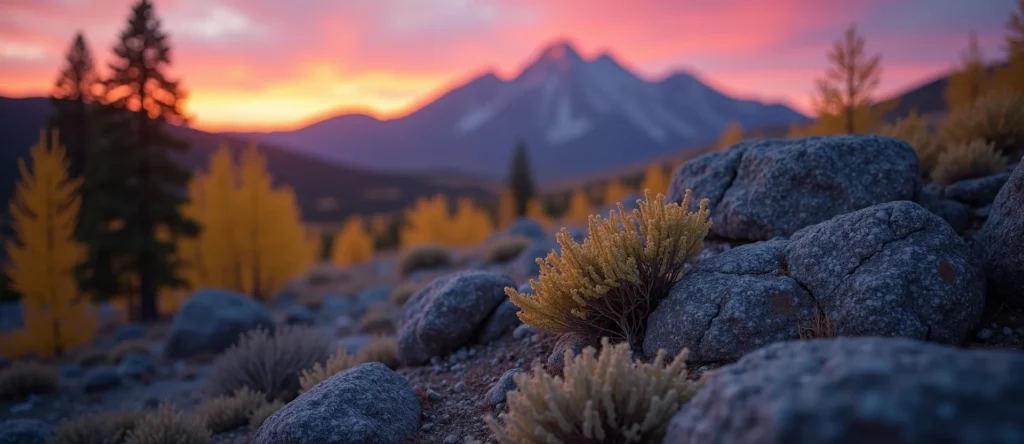 Symbolizing Identity/Local: A local Quaking Aspen High Desert vista. - AI Generated
