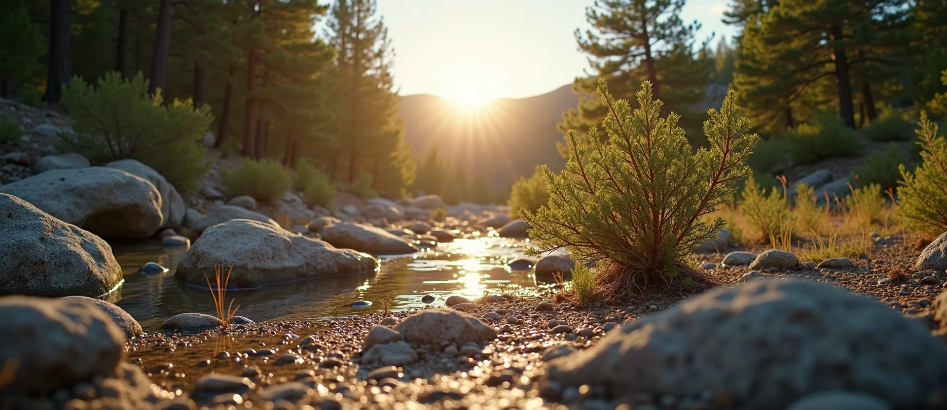 Symbolizing Identity/Local: A local Rabbitbrush Washoe Valley floor. - AI Generated