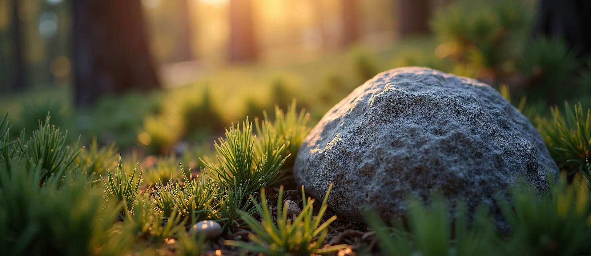 Symbolizing Stability/Peak: A local Quaking Aspen unshakable boulder. - AI Generated