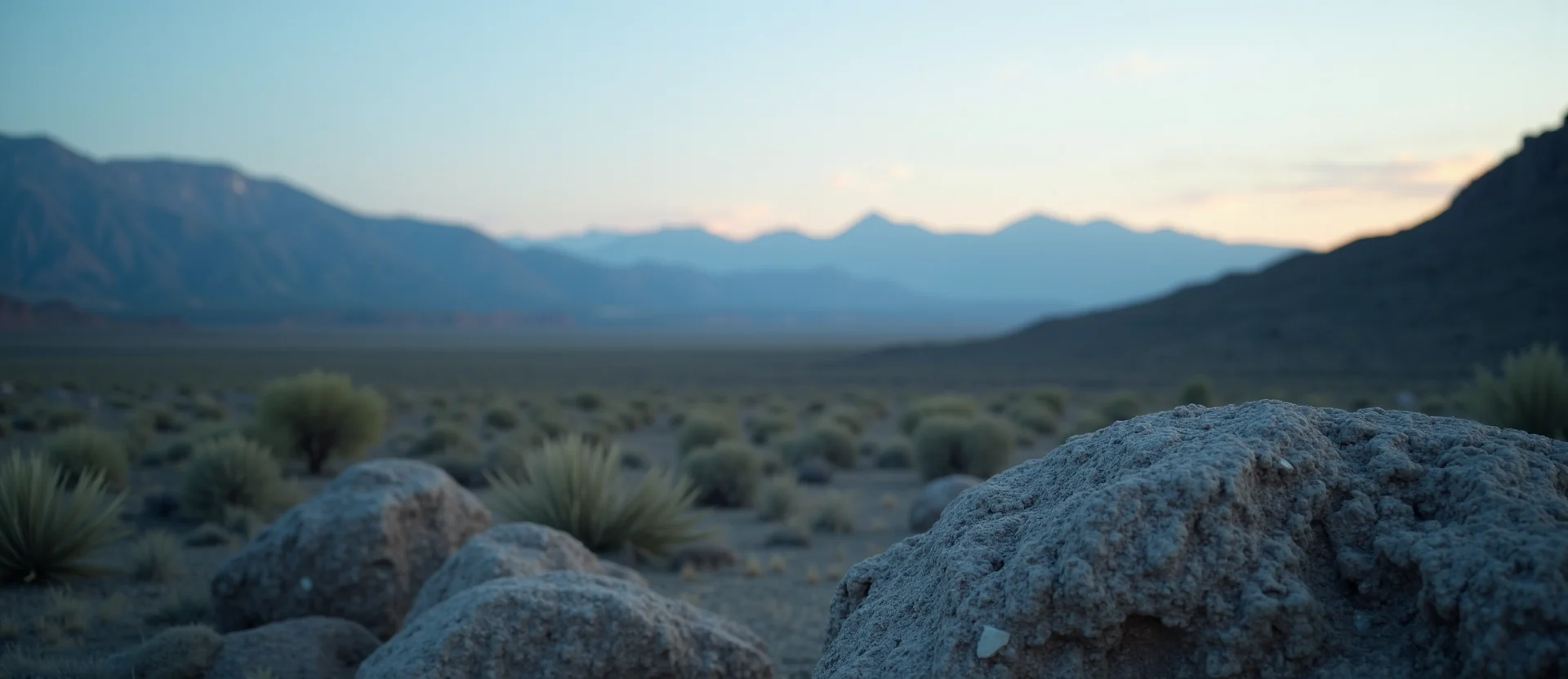 Symbolizing Stability/Peak: A local Desert Peach distant Sierra horizon. - AI Generated