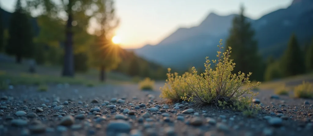 Symbolizing Growth/Resilience: A local Indian Paintbrush thriving aspen grove. - AI Generated