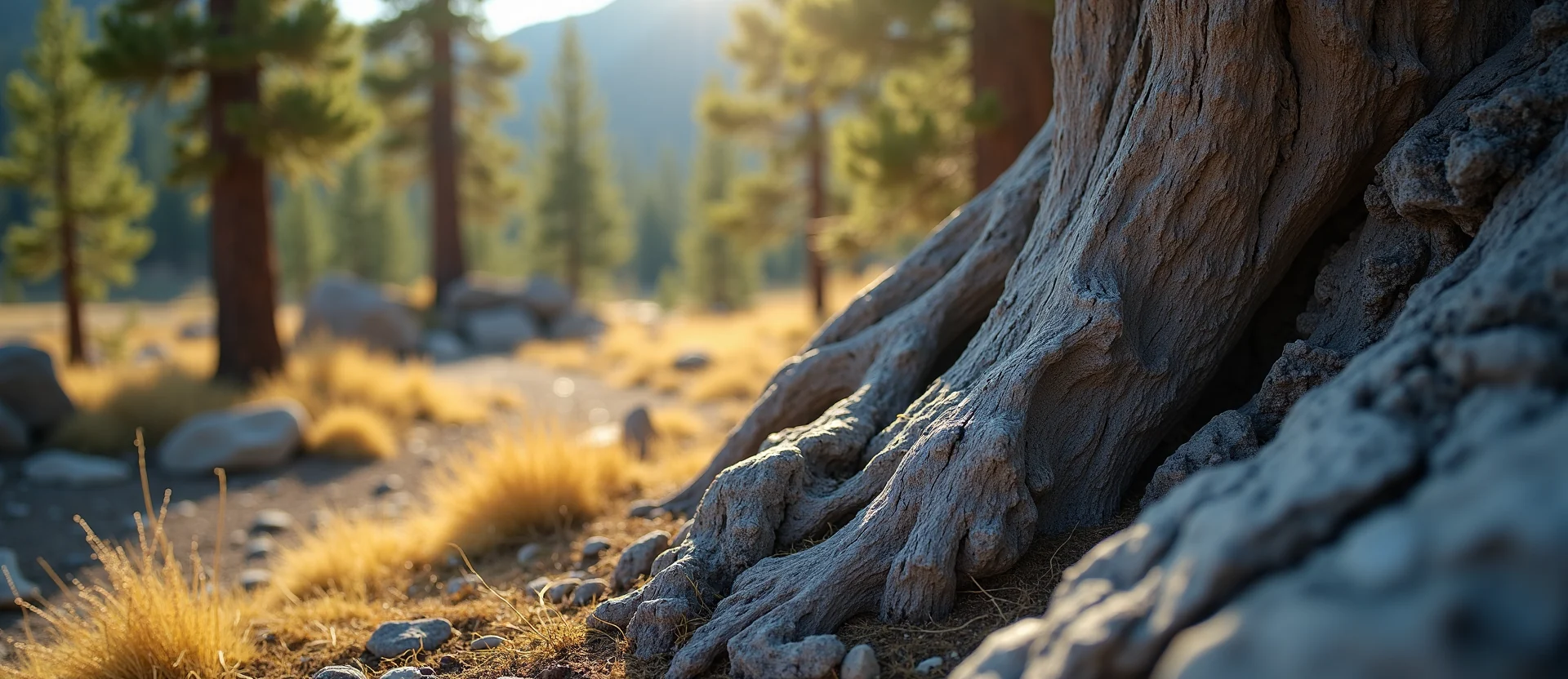 Symbolizing Growth/Resilience: A local Quaking Aspen sturdy weathered tree trunk. - AI Generated