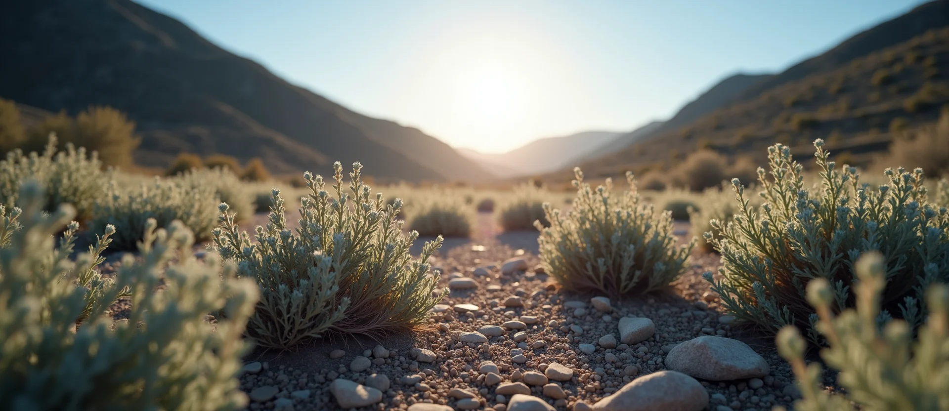 Symbolizing Identity/Local: A local Bitterbrush Washoe Valley floor. - AI Generated