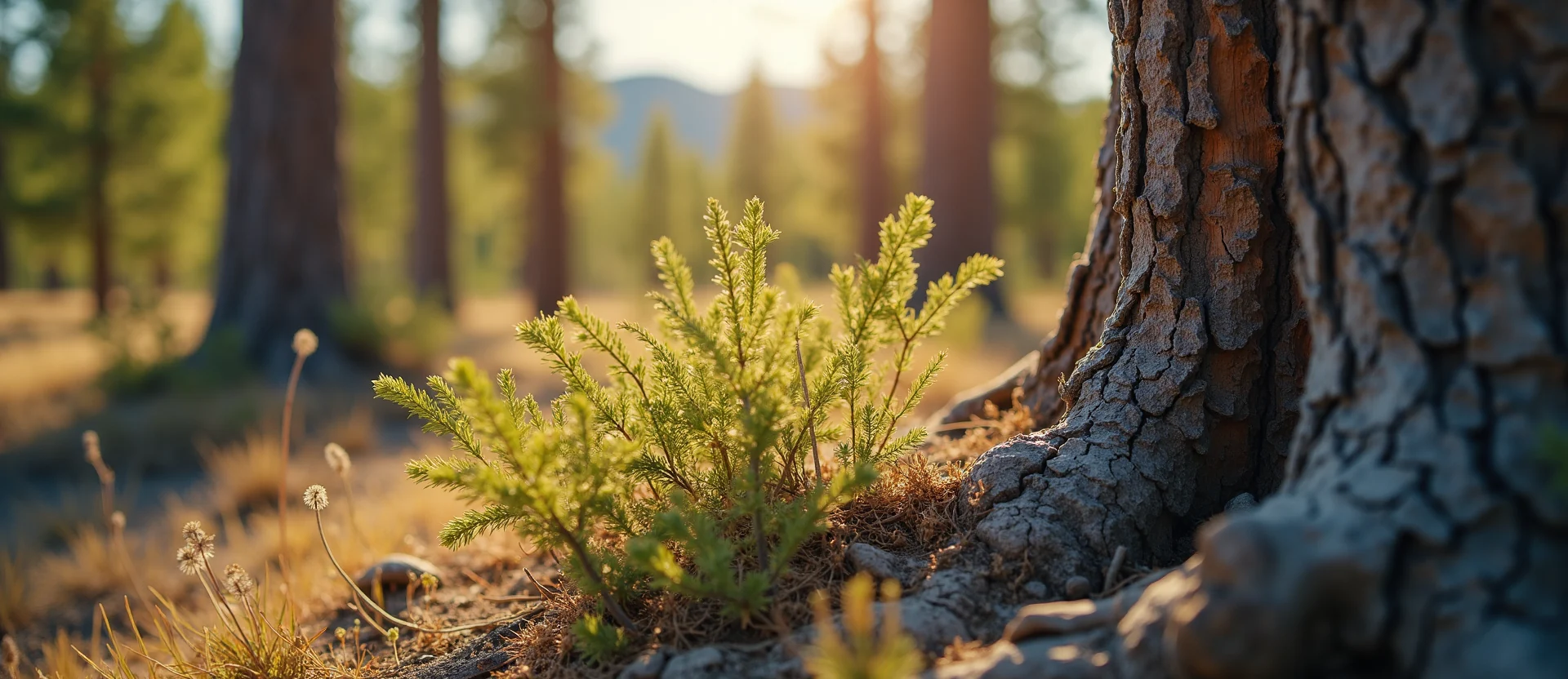 Symbolizing Growth/Resilience: A local Desert Peach thriving aspen grove. - AI Generated