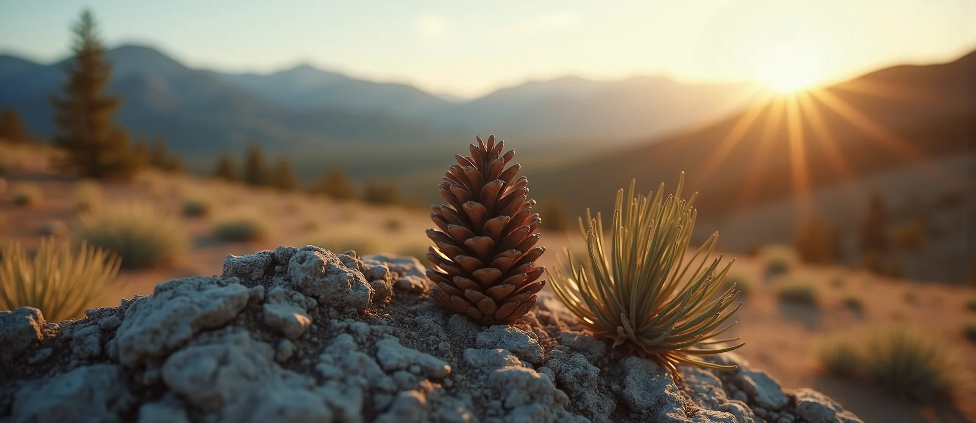 Symbolizing Seed/New Beginning: A local Quaking Aspen opening pine cone. - AI Generated