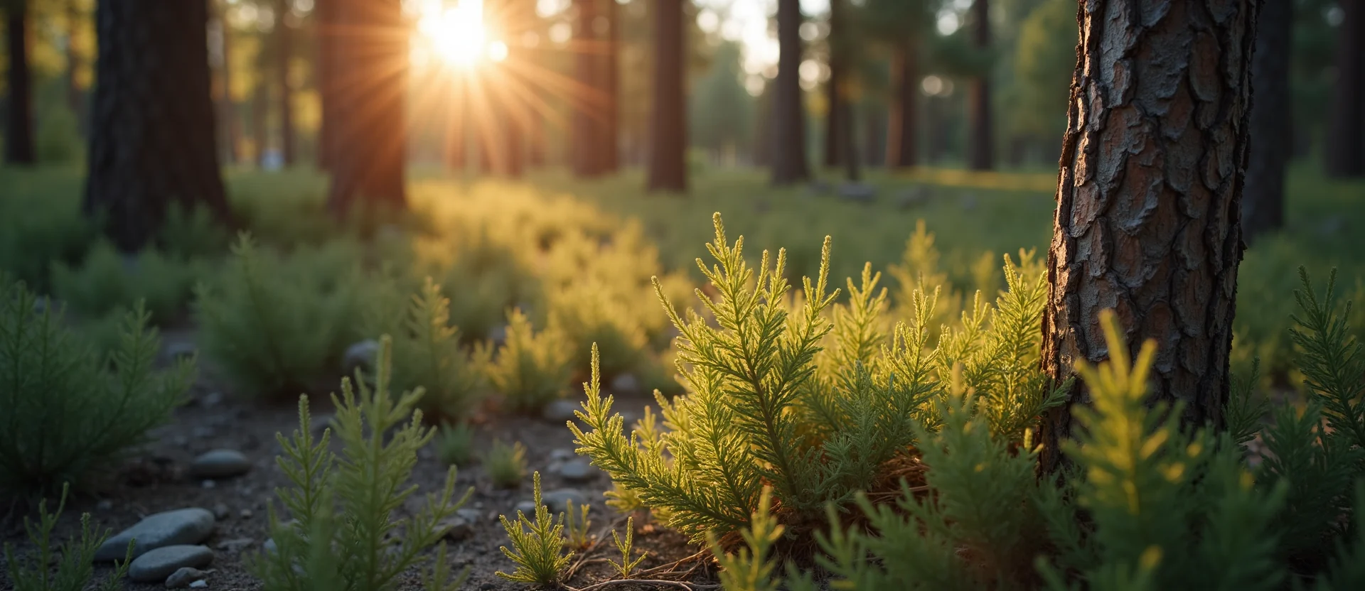 Symbolizing Growth/Resilience: A local Sagebrush (Artemisia tridentata) thriving aspen grove. - AI Generated