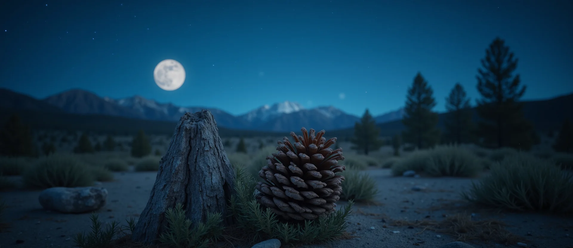 Symbolizing Seed/New Beginning: A local Manzanita opening pine cone. - AI Generated