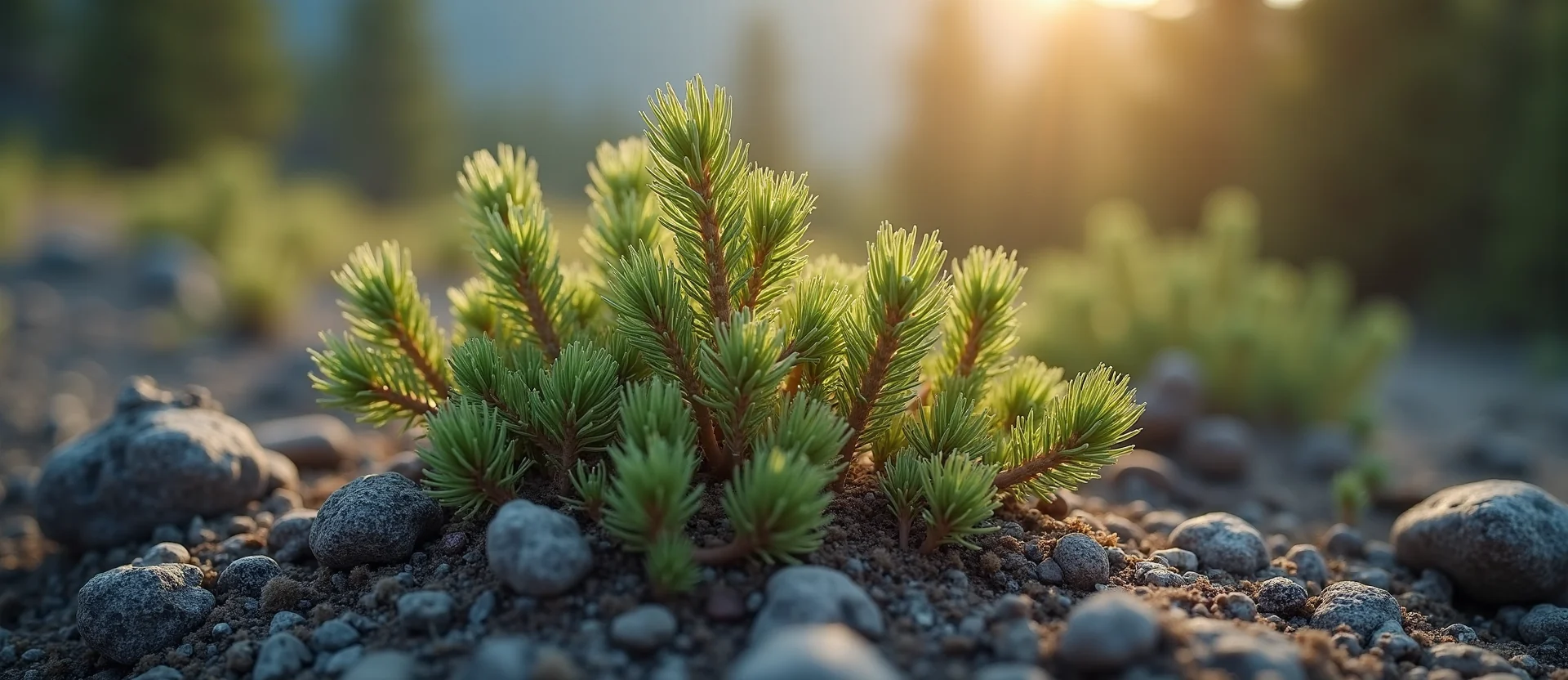 Symbolizing Growth/Resilience: A local Bitterbrush thriving aspen grove. - AI Generated