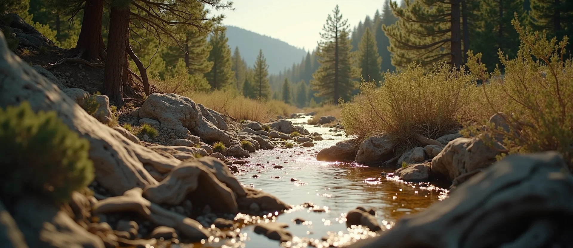Symbolizing Identity/Local: A local Bitterbrush Washoe Valley floor. - AI Generated