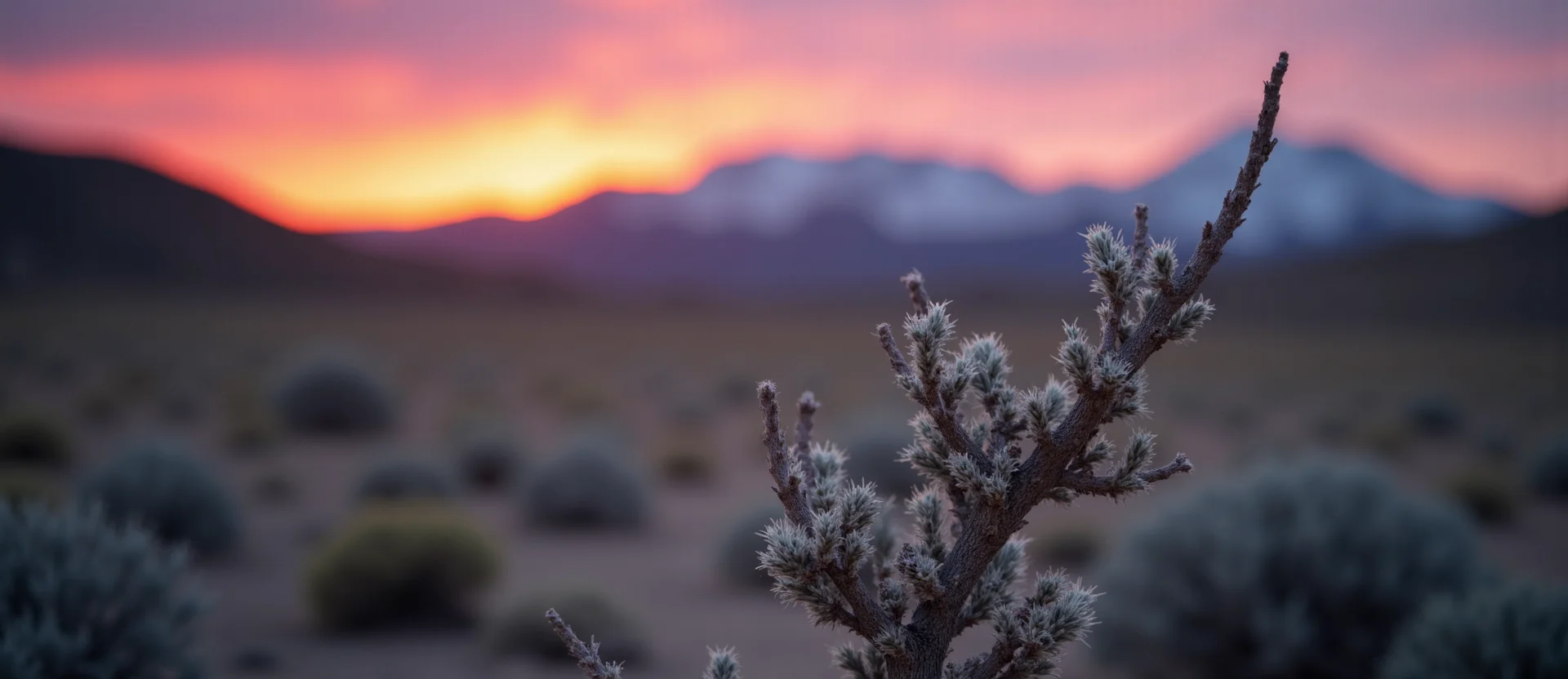 Symbolizing Growth/Resilience: A local Bitterbrush new branch reaching for the sky. - AI Generated