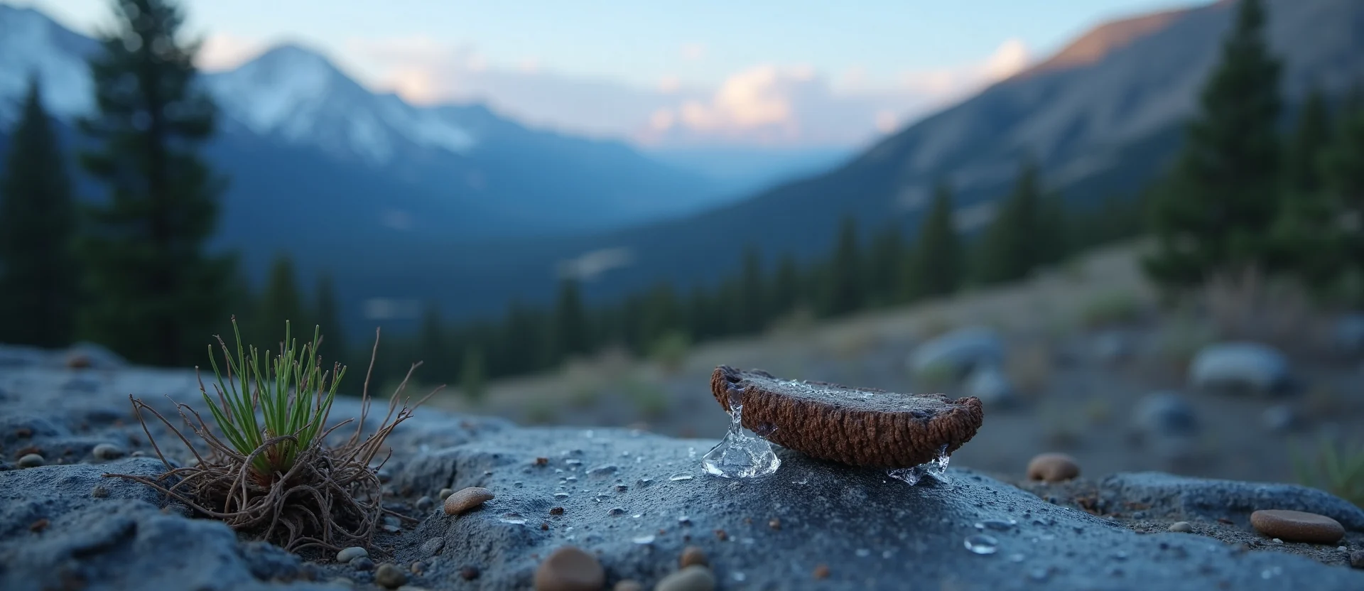 Symbolizing Seed/New Beginning: A local Quaking Aspen single pine seed on dry earth. - AI Generated
