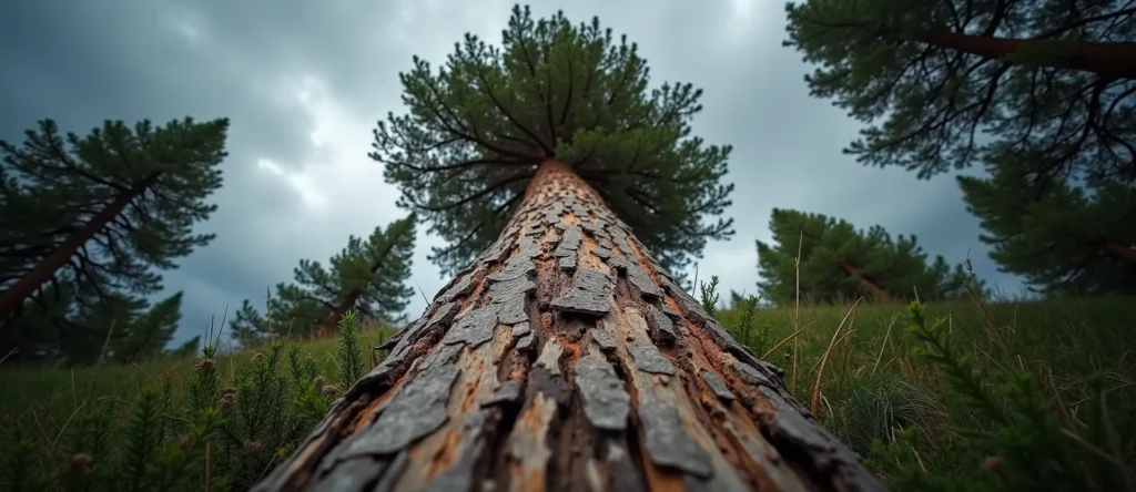 Symbolizing Growth/Resilience: A local Manzanita sturdy weathered tree trunk. - AI Generated