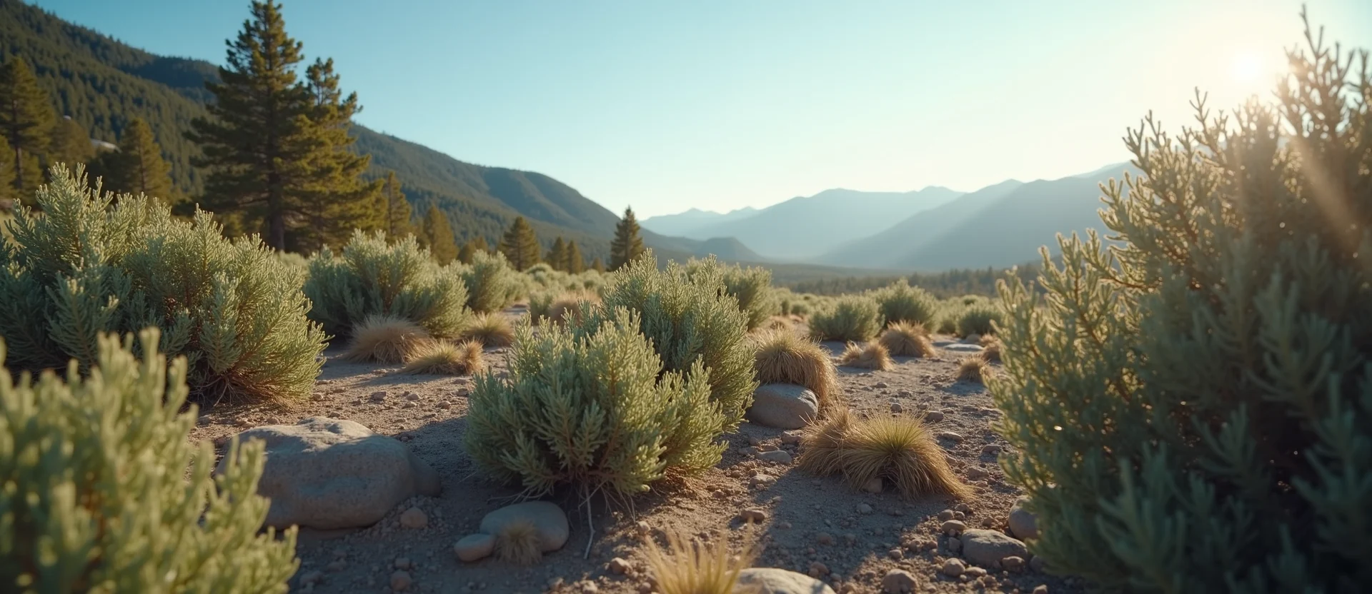 Symbolizing Identity/Local: A local Bitterbrush High Desert vista. - AI Generated
