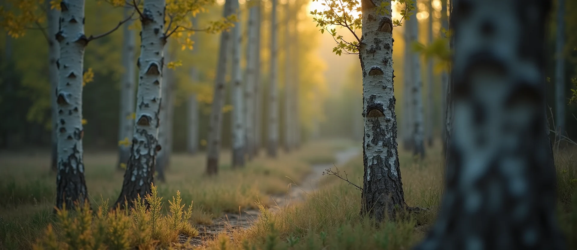 Symbolizing Growth/Resilience: A local Manzanita thriving aspen grove. - AI Generated