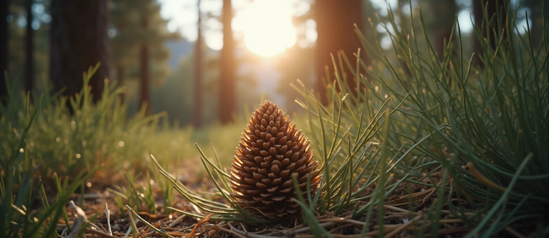 Symbolizing Seed/New Beginning: A local Rabbitbrush opening pine cone. - AI Generated