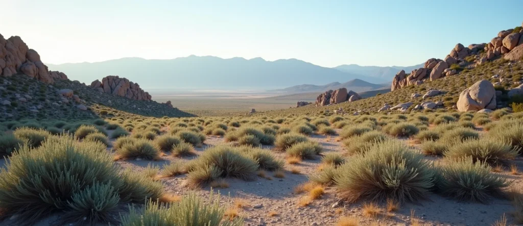 Symbolizing Identity/Local: A local Sagebrush (Artemisia tridentata) High Desert vista. - AI Generated