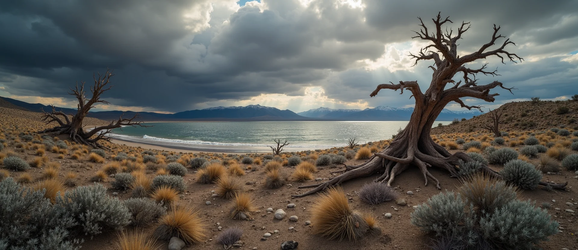 Symbolizing Growth/Resilience: A local Bitterbrush gnarled juniper roots. - AI Generated