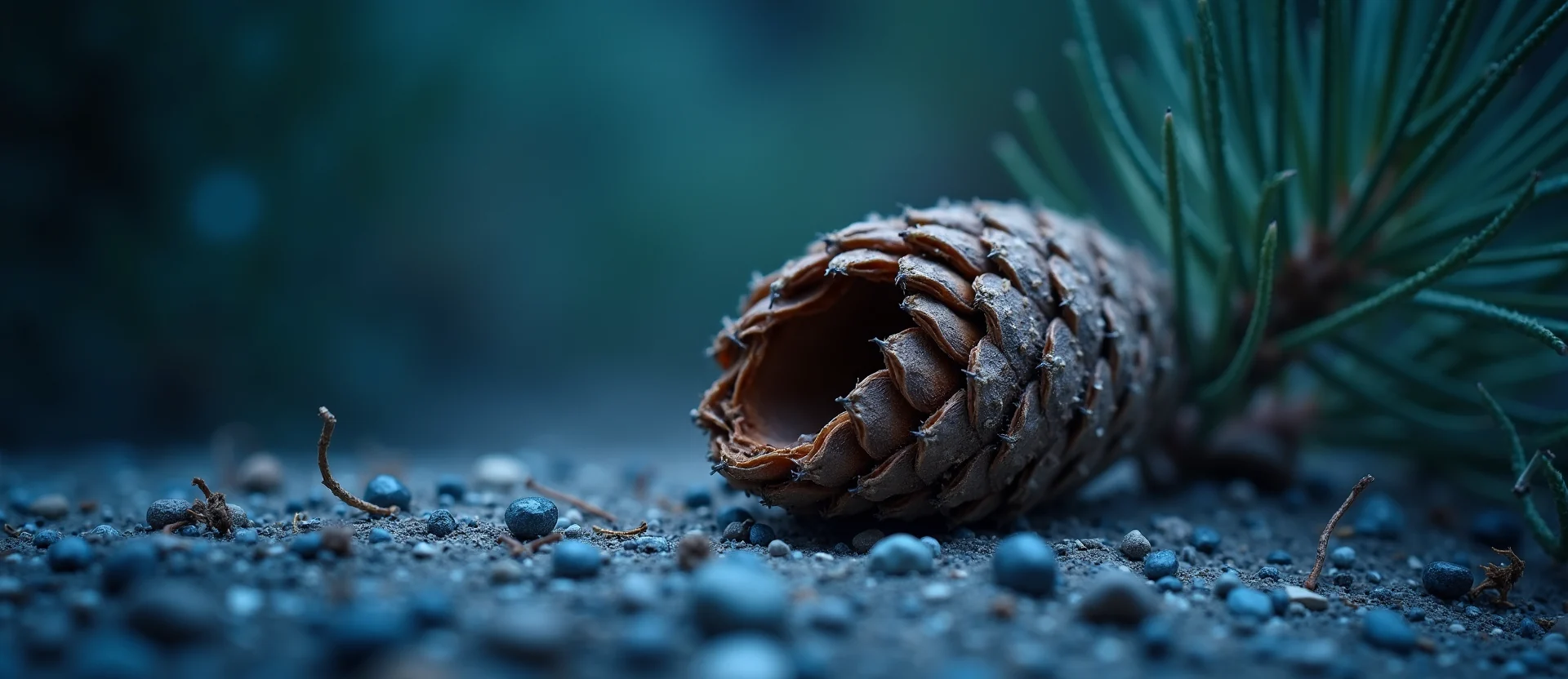 Symbolizing Seed/New Beginning: A local Mountain Mahogany opening pine cone. - AI Generated
