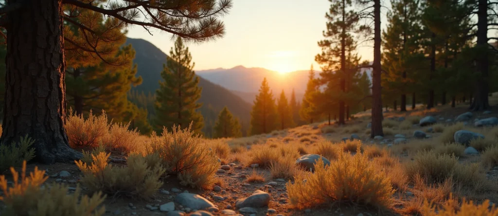 Symbolizing Identity/Local: A local Mountain Mahogany High Desert vista. - AI Generated