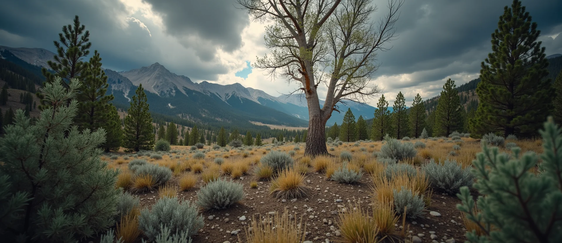 Symbolizing Growth/Resilience: A local Manzanita thriving aspen grove. - AI Generated