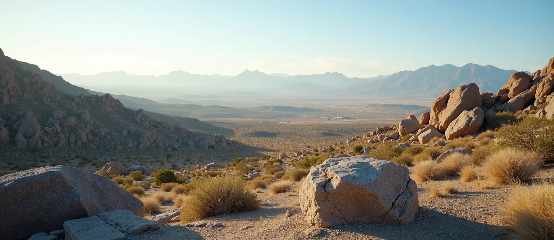 Symbolizing Identity/Local: A local Desert Peach Sierra Nevada skyline. - AI Generated