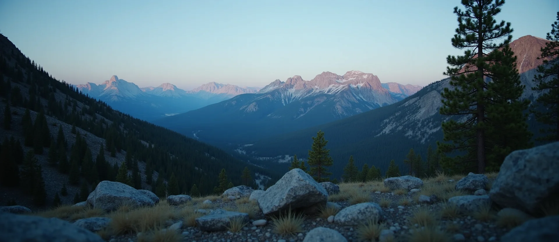 Symbolizing Stability/Peak: A local Ponderosa Pine solid mountain ridge. - AI Generated