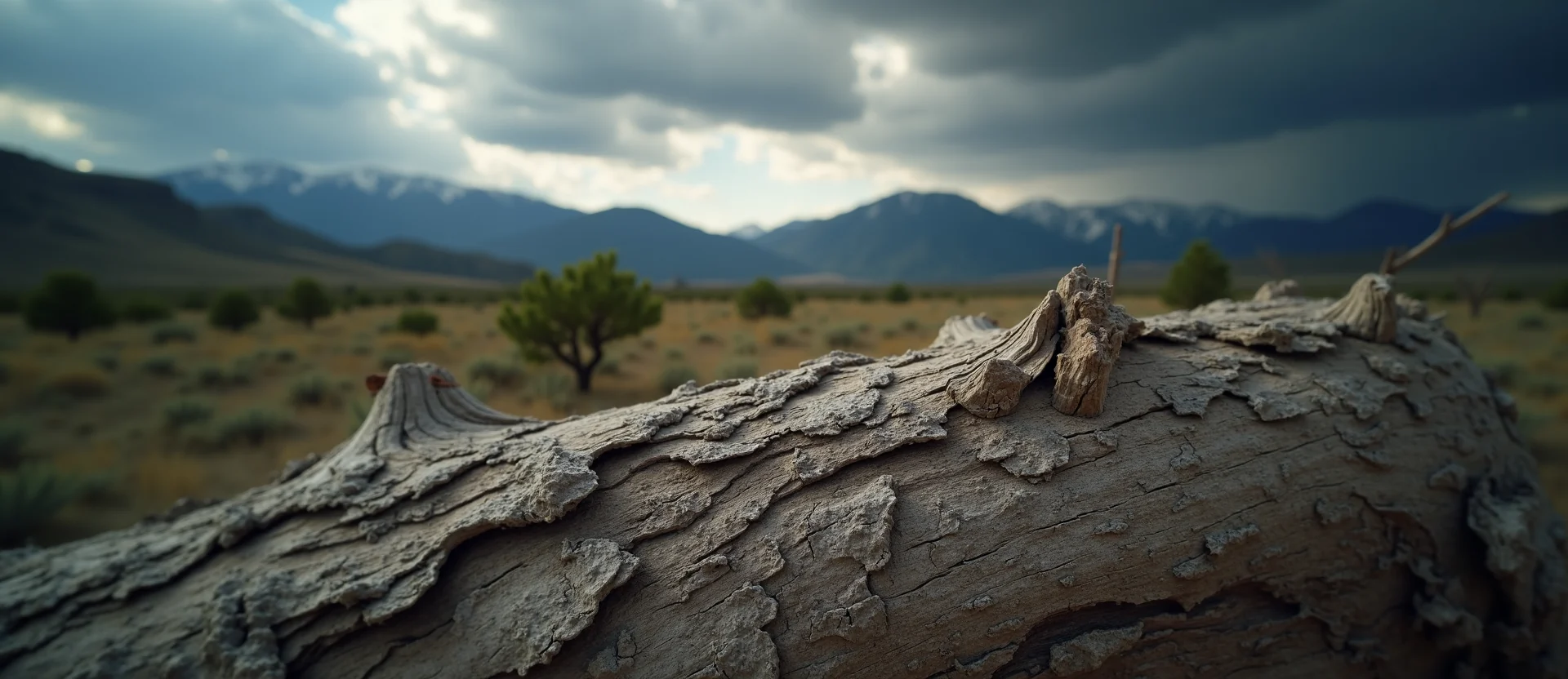 Symbolizing Stability/Peak: A local Manzanita distant Sierra horizon. - AI Generated