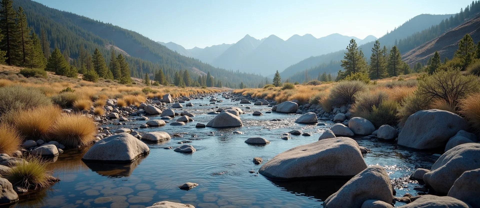 Symbolizing Flow/Cleansing: A local Bitterbrush smooth Truckee river stones. - AI Generated