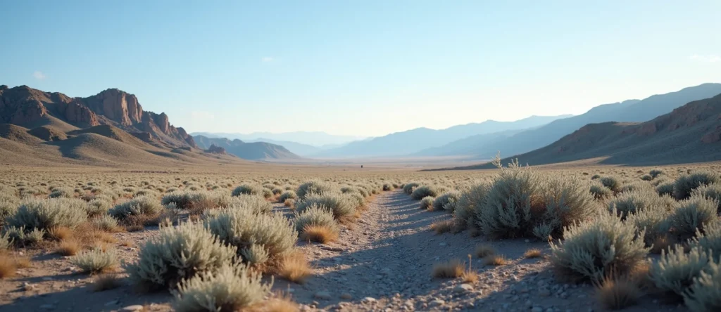 Symbolizing Identity/Local: A local Bitterbrush Washoe Valley floor. - AI Generated