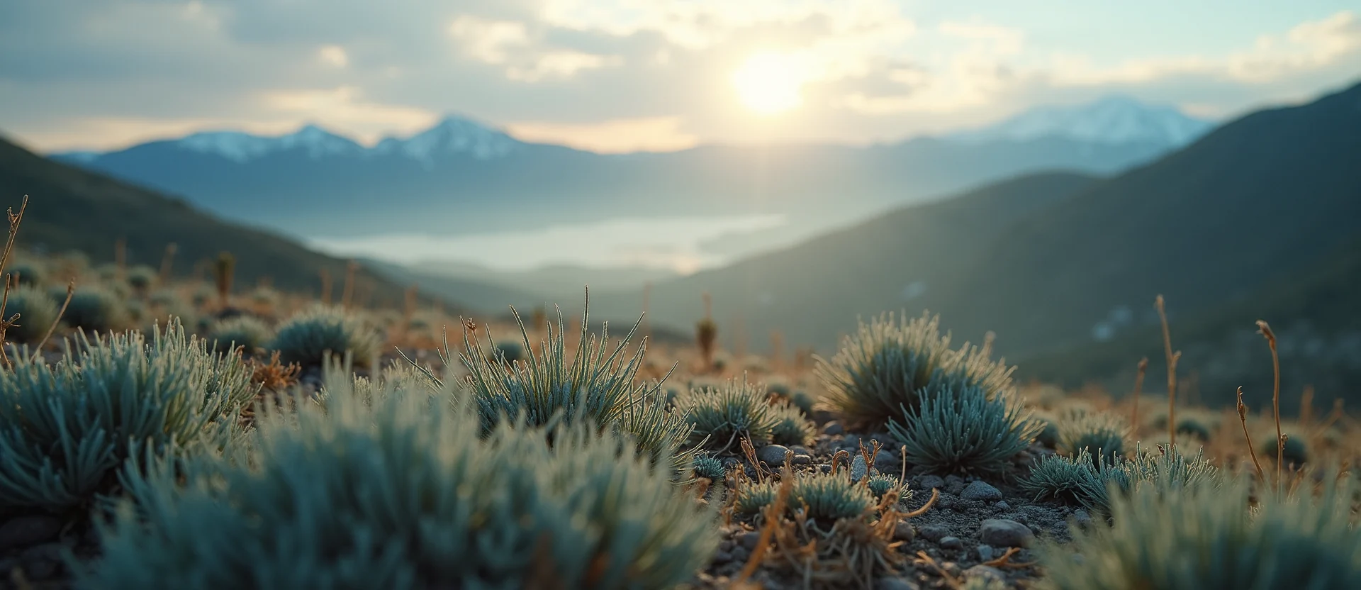 Symbolizing Identity/Local: A local Sagebrush (Artemisia tridentata) Sierra Nevada skyline. - AI Generated
