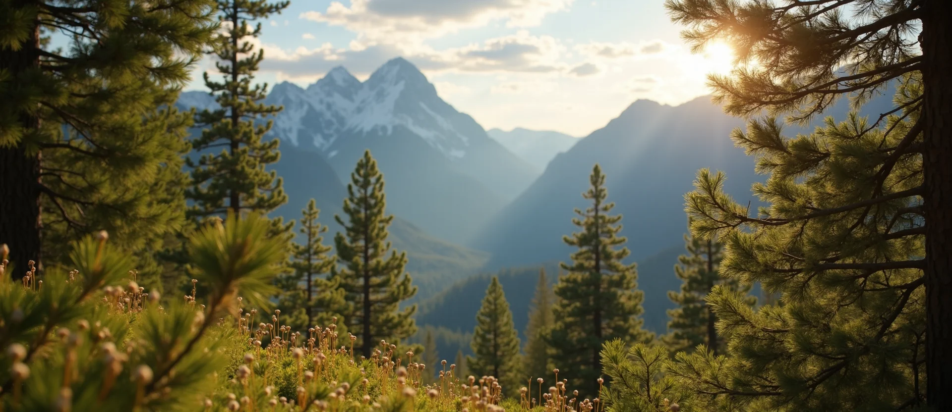 Symbolizing Identity/Local: A local Mountain Mahogany Sierra Nevada skyline. - AI Generated