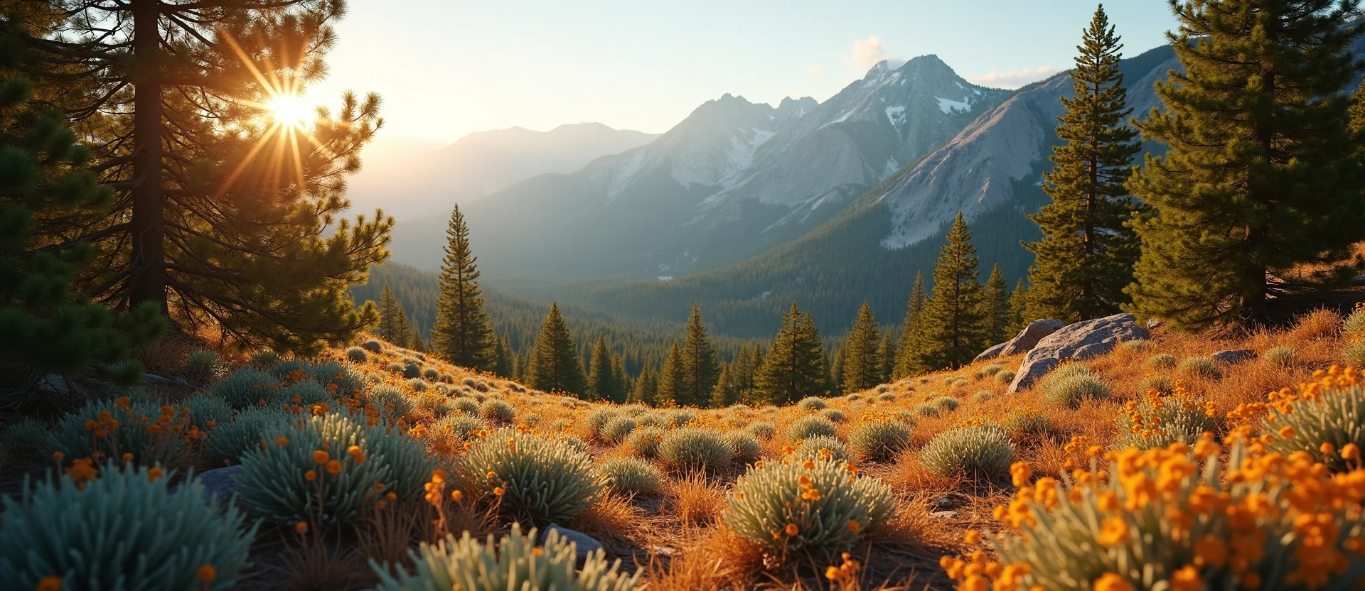 Symbolizing Identity/Local: A local Indian Paintbrush High Desert vista. - AI Generated