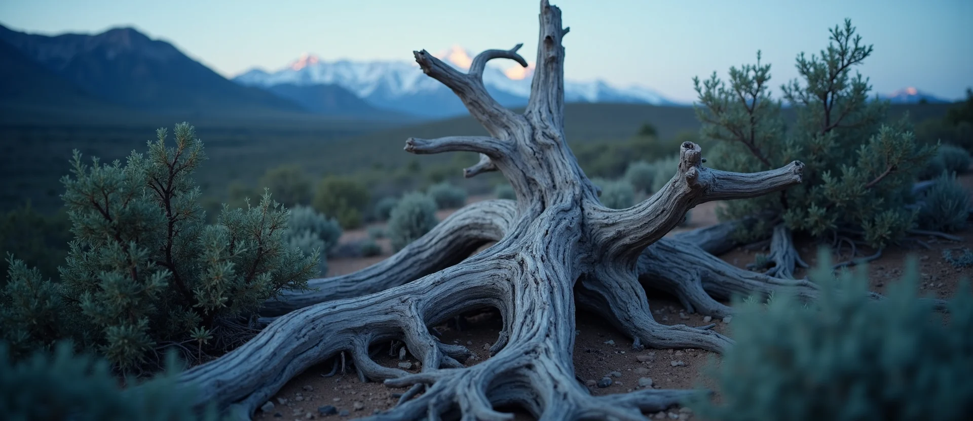 Symbolizing Growth/Resilience: A local Manzanita gnarled juniper roots. - AI Generated