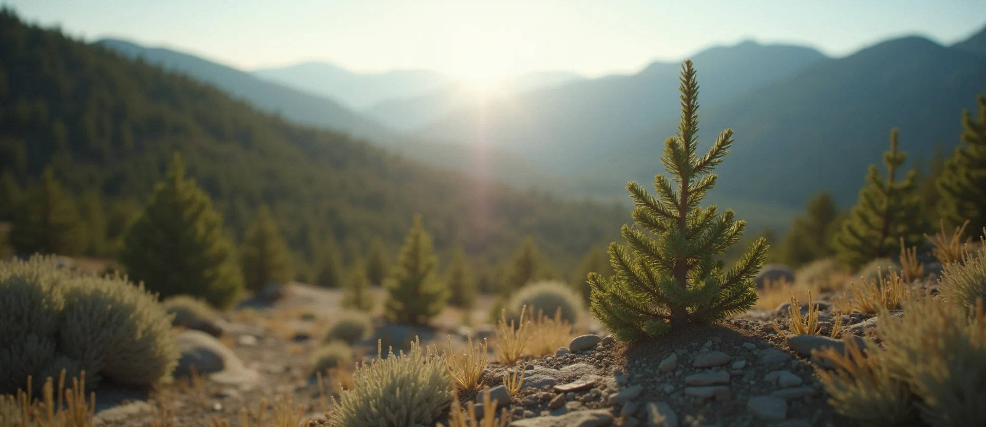 Symbolizing Identity/Local: A local Mountain Mahogany Mt. Rose foothills. - AI Generated