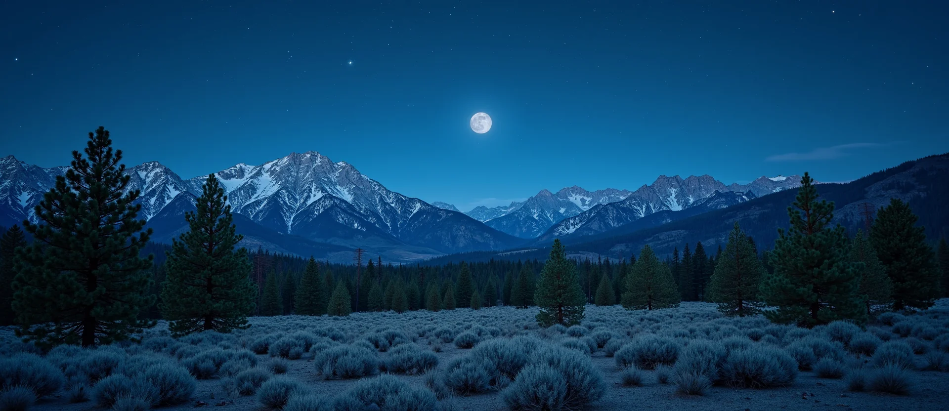 Symbolizing Identity/Local: A local Mountain Mahogany Sierra Nevada skyline. - AI Generated