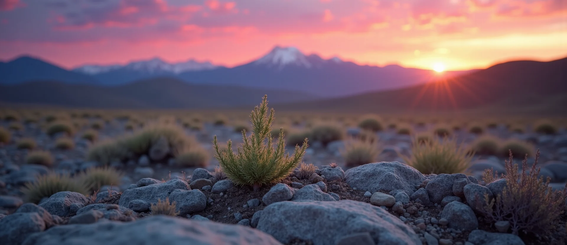 Symbolizing Seed/New Beginning: A local Desert Peach sprouting sagebrush seedling. - AI Generated