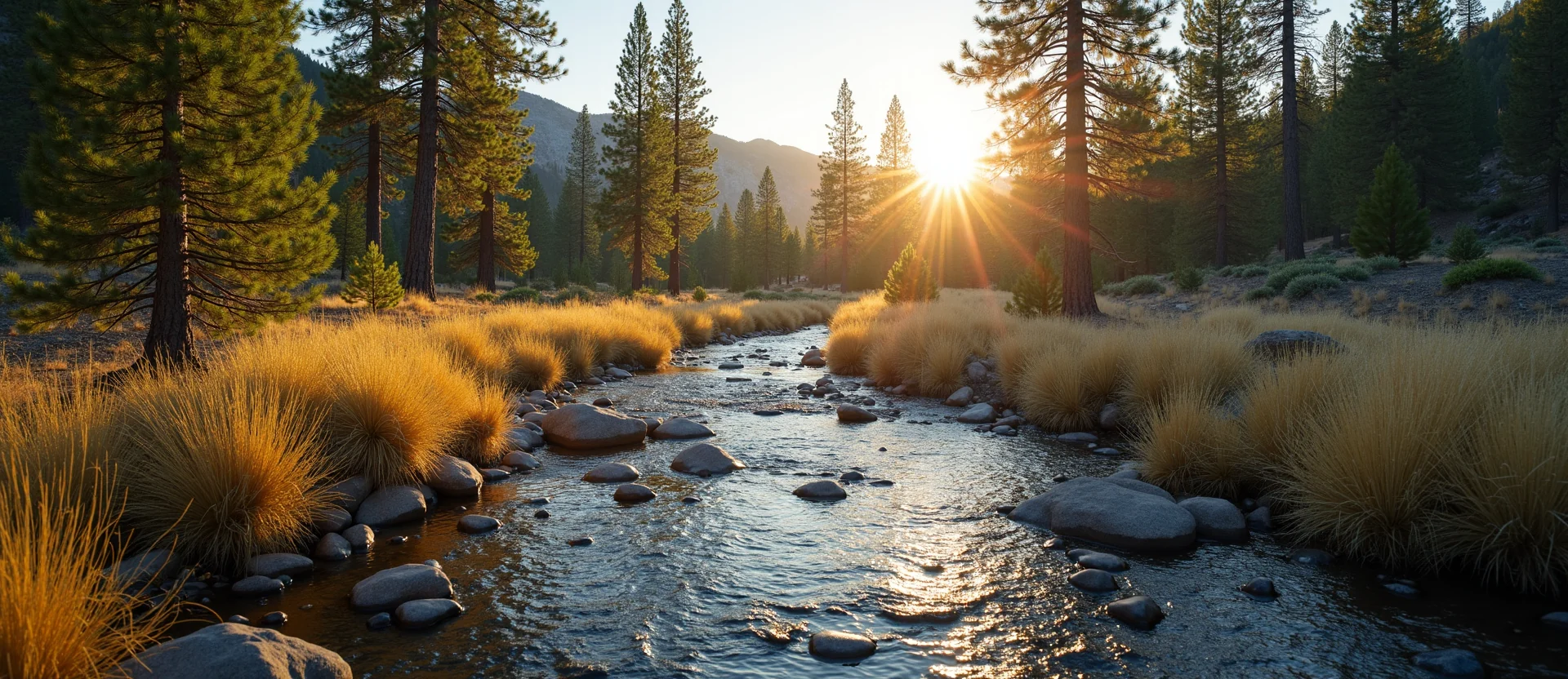 Symbolizing Flow/Cleansing: A local Quaking Aspen babbling mountain creek. - AI Generated