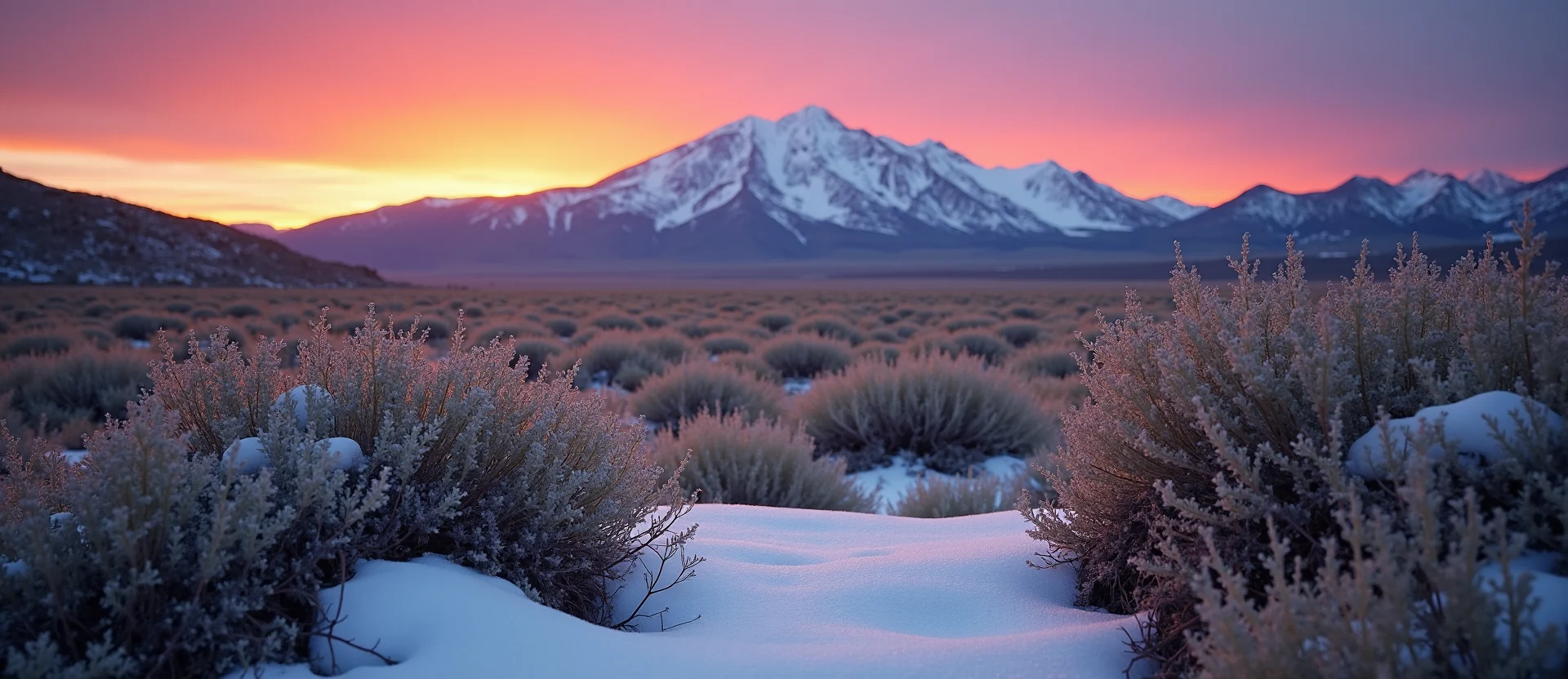 Symbolizing Identity/Local: A local Sagebrush (Artemisia tridentata) Washoe Valley floor. - AI Generated