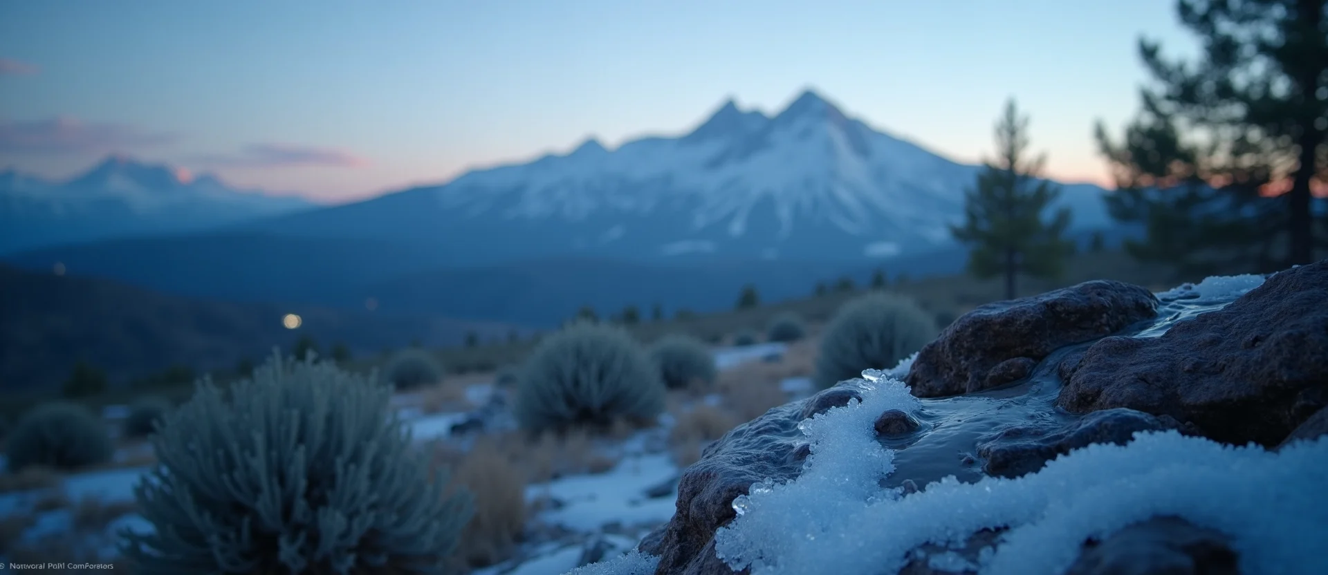 Symbolizing Identity/Local: A local Bitterbrush Peavine Mountain silhouette. - AI Generated