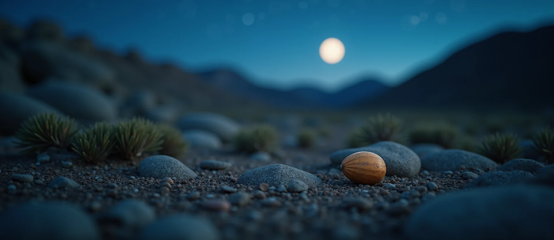 Symbolizing Seed/New Beginning: A local Rabbitbrush single pine seed on dry earth. - AI Generated