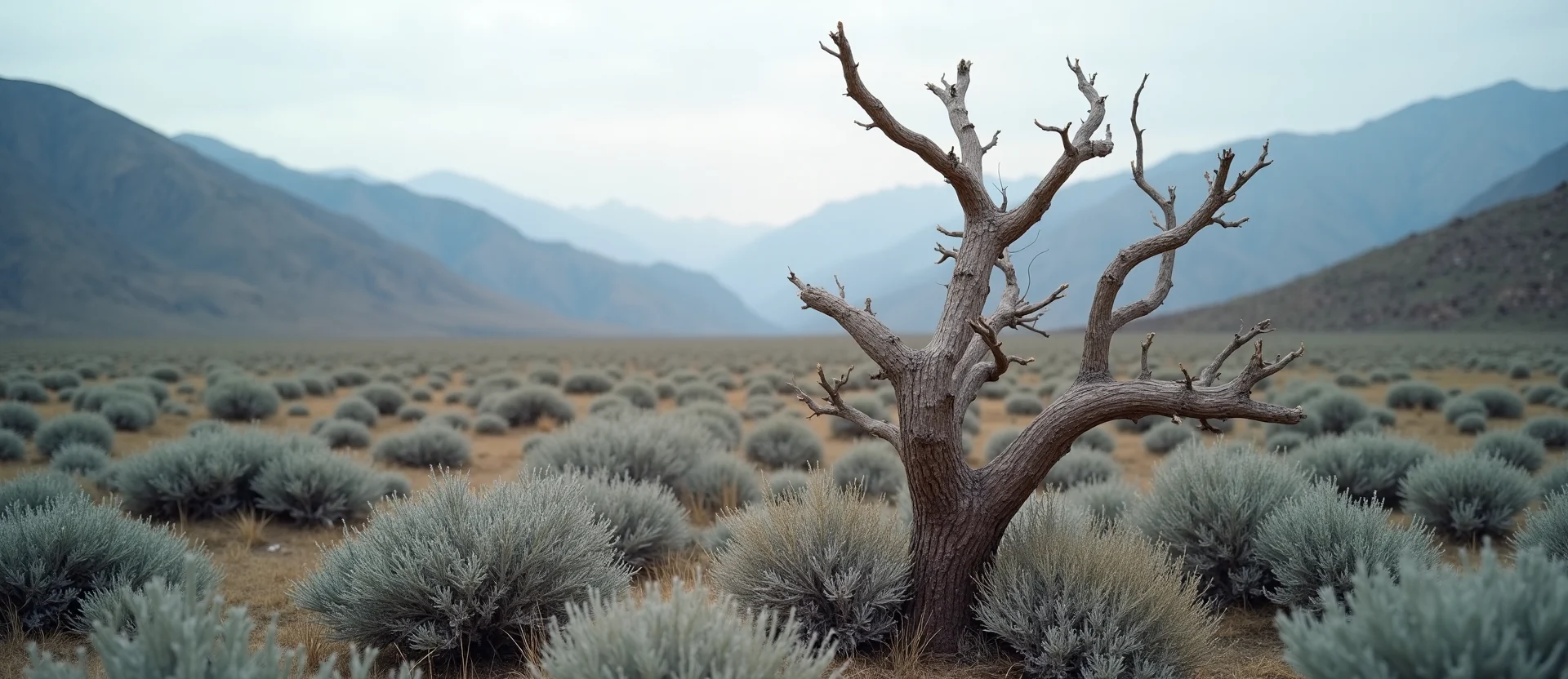 Symbolizing Growth/Resilience: A local Mountain Mahogany new branch reaching for the sky. - AI Generated
