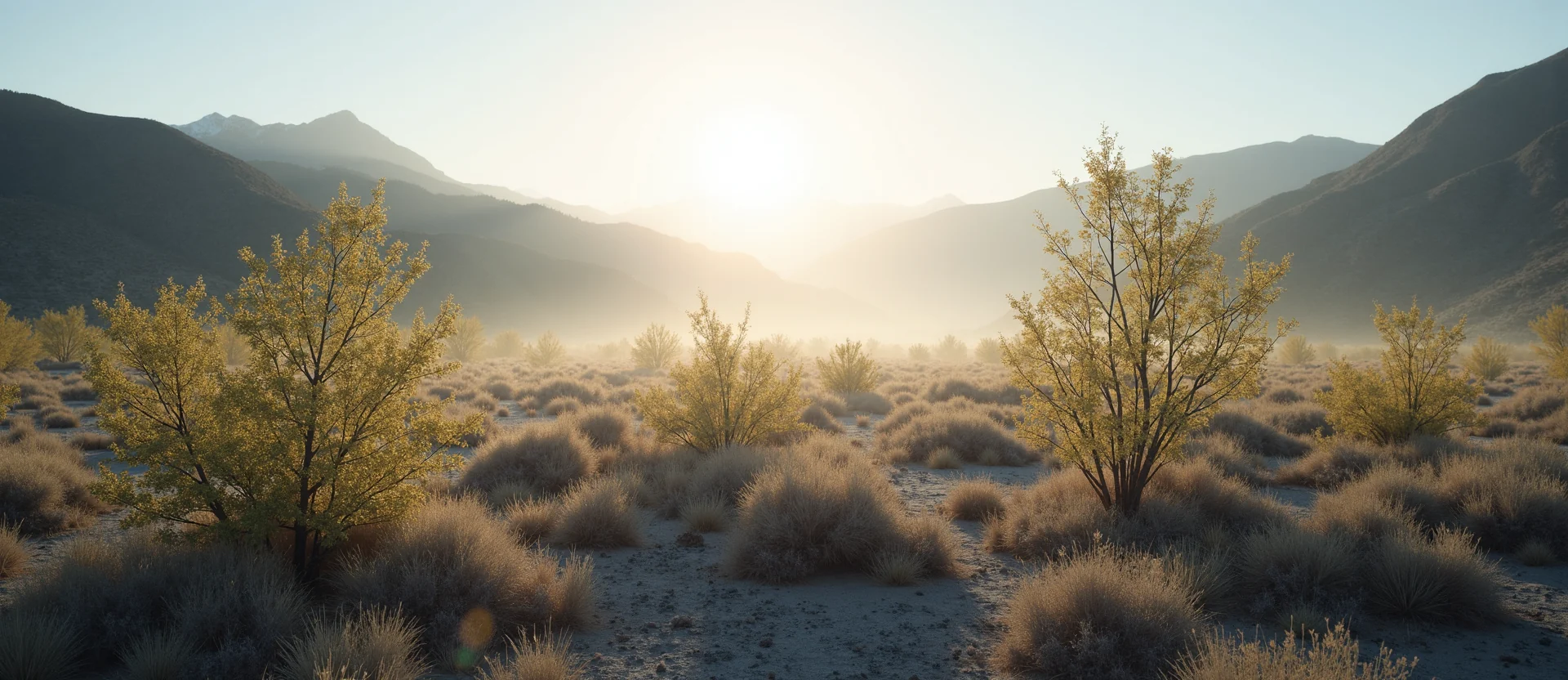 Symbolizing Identity/Local: A local Bitterbrush Washoe Valley floor. - AI Generated