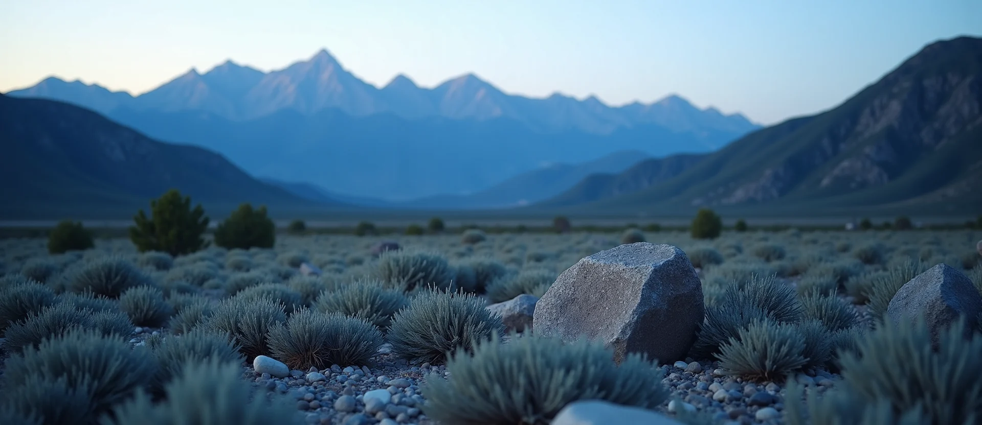 Symbolizing Identity/Local: A local Bitterbrush Washoe Valley floor. - AI Generated