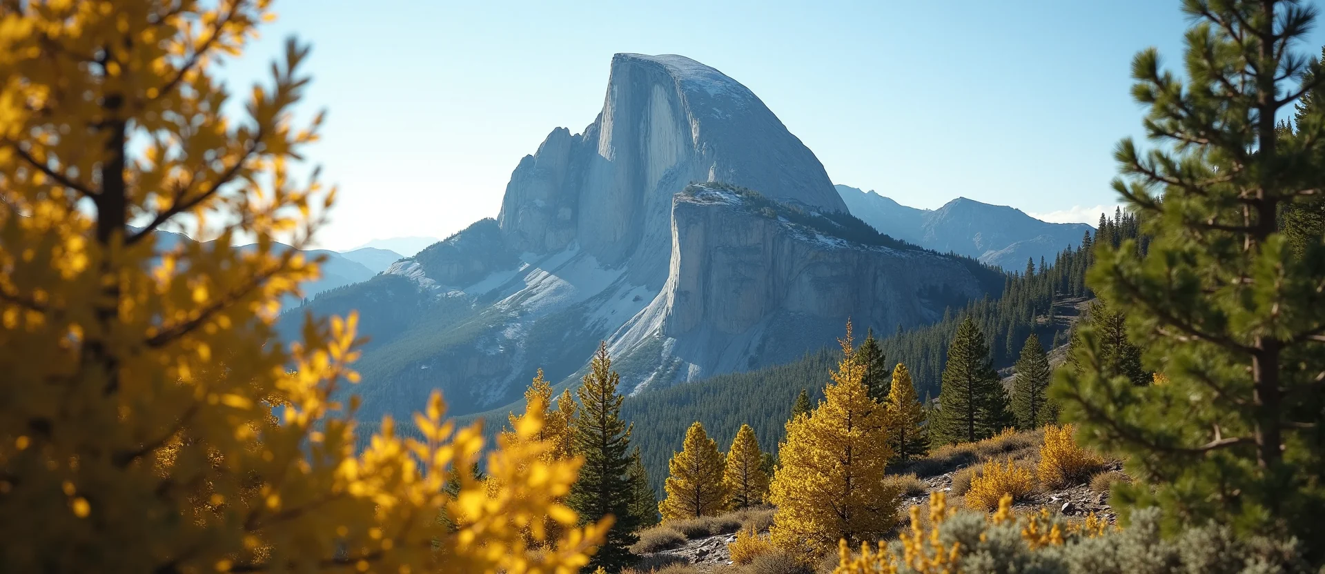 Symbolizing Stability/Peak: A local Ponderosa Pine jagged granite peak. - AI Generated