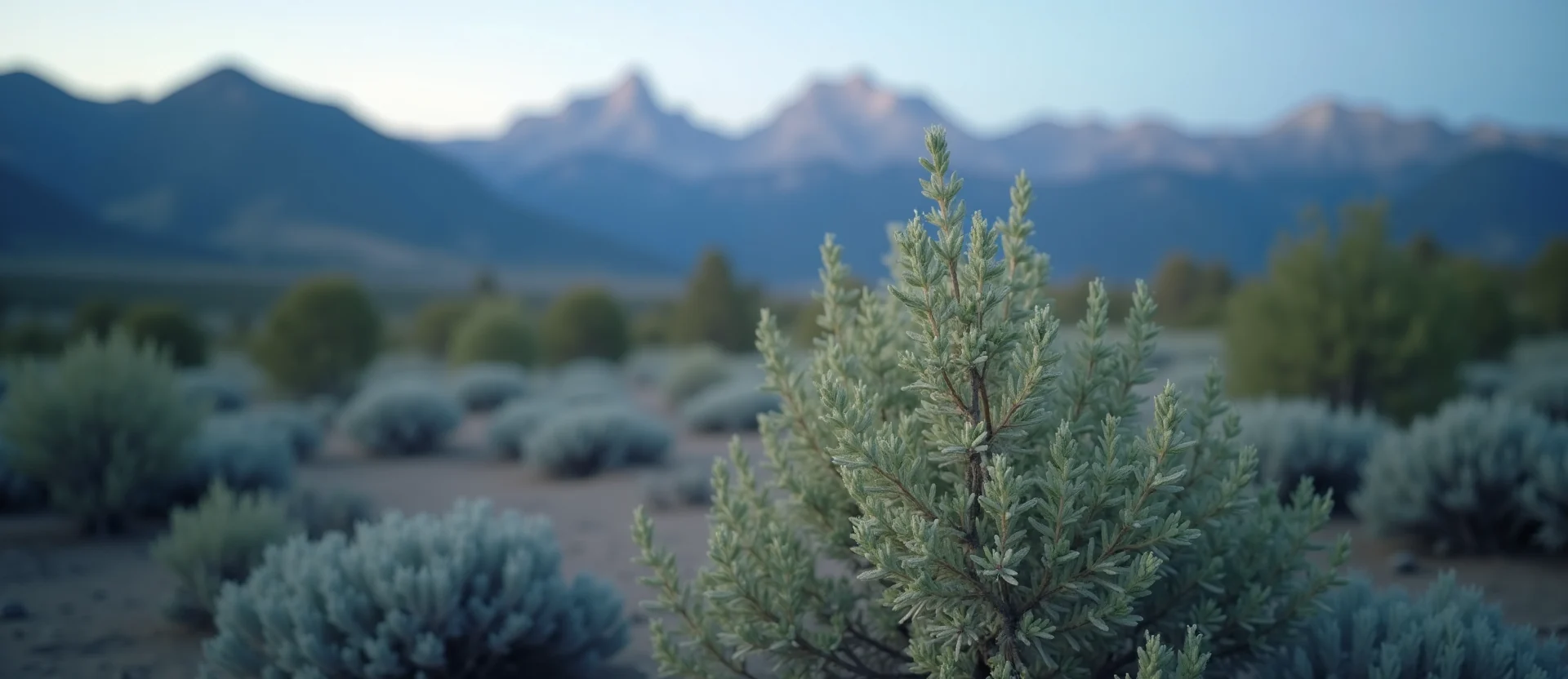 Symbolizing Identity/Local: A local Sagebrush (Artemisia tridentata) High Desert vista. - AI Generated