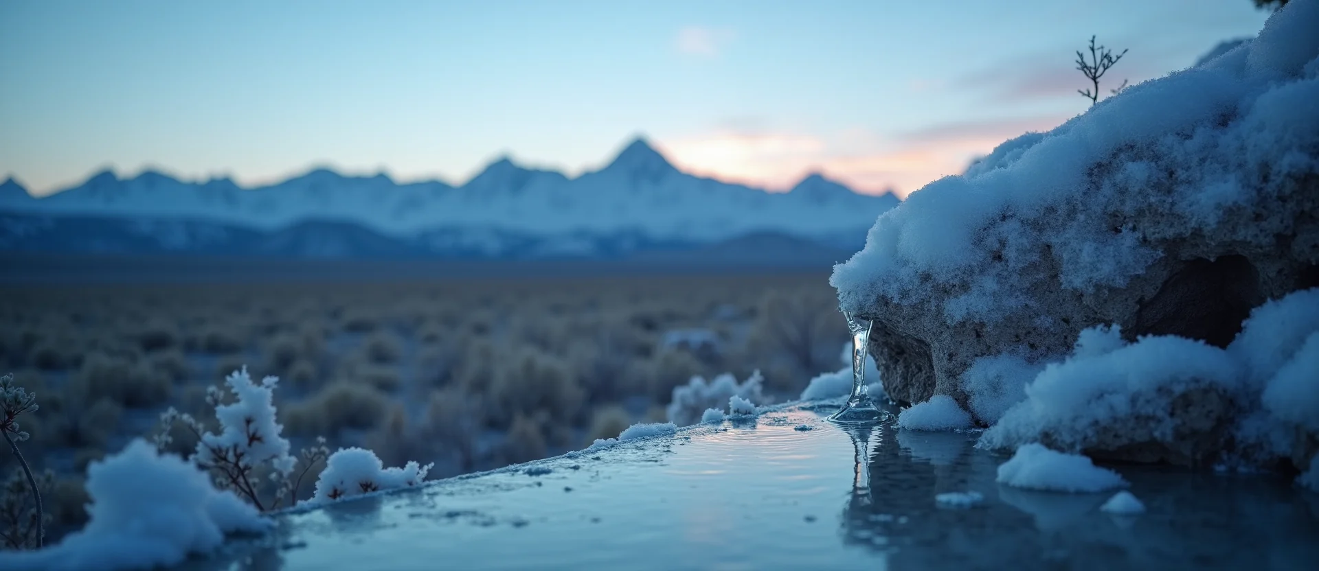 Symbolizing Identity/Local: A local Bitterbrush Sierra Nevada skyline. - AI Generated