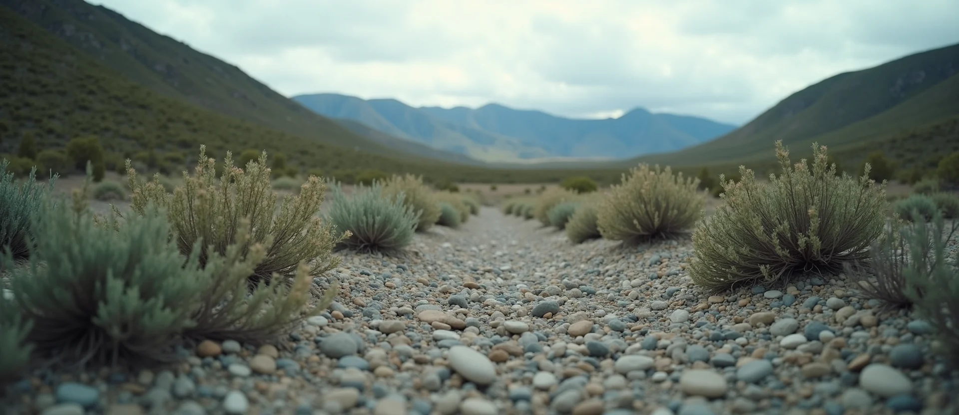 Symbolizing Stability/Peak: A local Mountain Mahogany distant Sierra horizon. - AI Generated