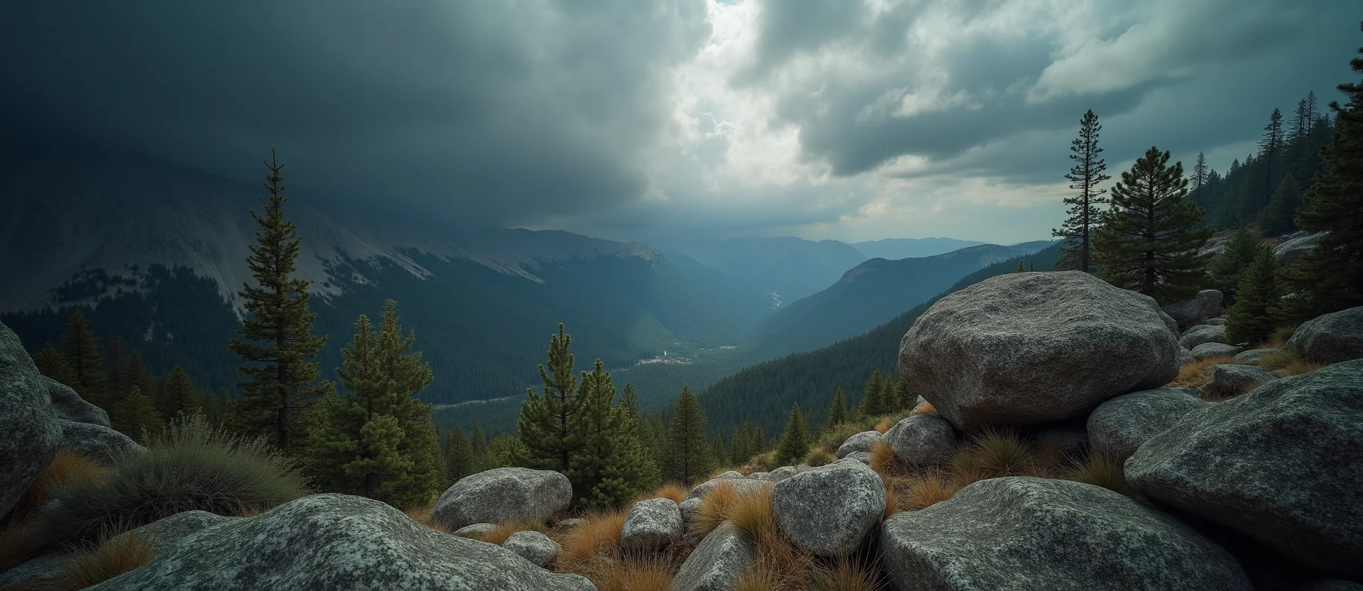 Symbolizing Identity/Local: A local Ponderosa Pine Sierra Nevada skyline. - AI Generated