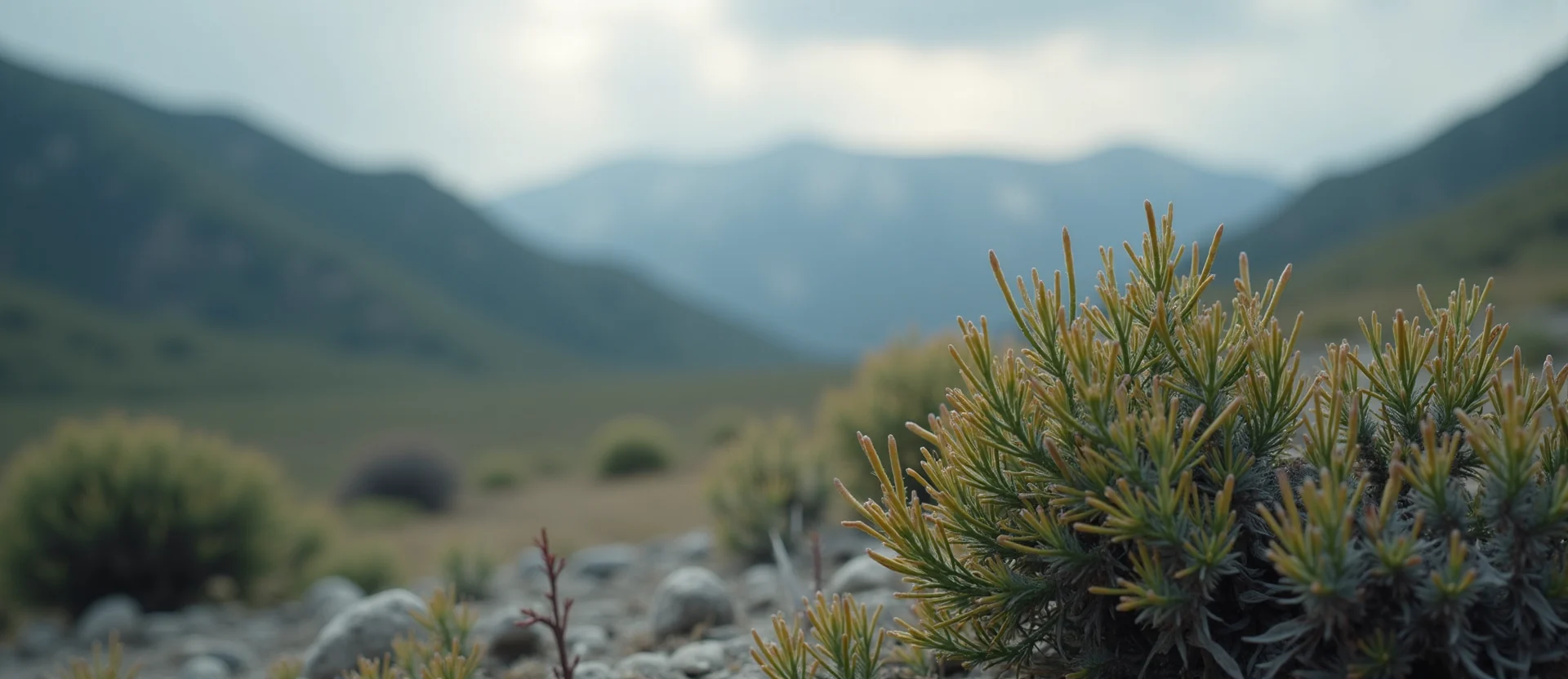 Symbolizing Identity/Local: A local Indian Paintbrush Sierra Nevada skyline. - AI Generated